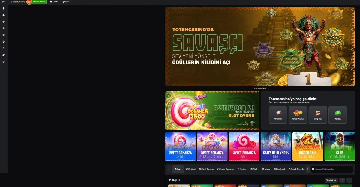 Totem Casino ekran görüntüsü